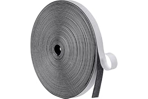 UPSEN Weather Stripping Foam Seal Tape Self-Adhesive for Window and Door, Window Draught Excluder Insulation Tape for Draft, Soundproofing (12mm x 1.5mm/10m)