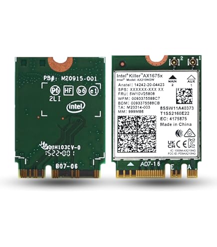 Intel Wi-Fi 6E AX211), 2230, 2x2 AX +BT, With VPro, 100 Pack