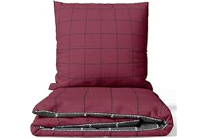 Leonado Vicenti Pościel 100% bawełna w kratkę pościel dwustronna Renforce poszewka na poduszkę zestaw nowoczesny 135 x 200 / 155 x 200 / 155 x 220 / 200 x 200 / 200 x 220 / 240 x 220