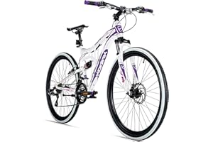Bergsteiger Kodiak Bicicleta de montaña de 26 pulgadas, 29 pulgadas, freno de disco, cambio Shimano de 21 velocidades, suspensión completa, para niños, niñas, mujeres y hombres