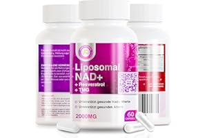 KEKA NATURALS NAD + Trans-Resveratrol + TMG - 2000 mg - 3 in 1 Hochentwickelte Formel - NAD Resveratrol TMG Ergänzung - Steigert NAD - Unterstützt Immunsystem & Energie, Haut & Allgemeine Gesundheit - 60 Kap