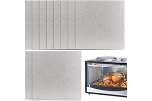 NC DBAILY 10PCS Placa de mica para horno microondas Horno de Microondas Mica Placas para Electrodomésticos Protección（12X12cm）
