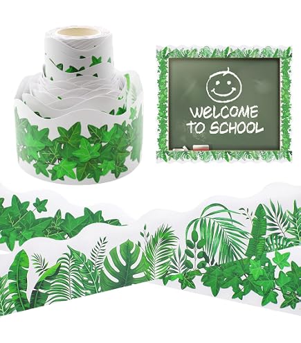 Eucalyptus & Forest Mountain Display Border Roll - 5m Classroom Bulletin Board Decor