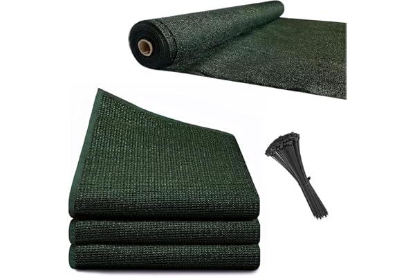 Viceree Brise Vue Jardin Vert 1 X 10 Metres +50 Colliers De Serrage Bache De Protection Exterieur pour Cloture De Jardin, Brise Vue Privacy 80%, Brise Vue Balcon Resistant Aux Intemperies