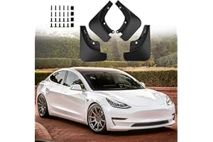 ERMWALR pour Tesla Model 3 Highland 2024 Garde - Boue - Jeu De 4 Garde - Boue De Voiture sans Perçage Flexible PP Garde - Boue Splash Cover (MDL 3 24)