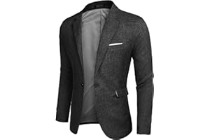 COOFANDY Men's Casual Sports Coats Lightweight Suit Blazer Jackets One Button Jacket Business