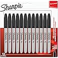 Sharpie Permanent Markers | Fine Point | Black | 12 Count