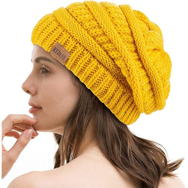 Pack De 2 Gorros De Punto Lisos - Acrílico, Talla Única, Negro Y Beige | Gorros Elásticos, Cálidos Y Resistentes Al Viento