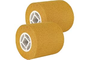 GROWNEER 2 Päckchen 120 Körnung Schleifwalze Bürste, Effizient Schleifrolle Bürste aus Brauner Korund und Kunstfaser, Schleifhülsen für Schleifroller Schleifmaschine zum Schleifen Mattieren Satinieren