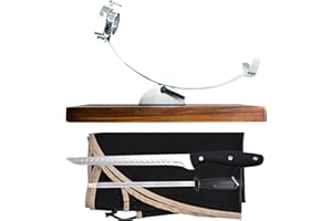 NERTHUS Jambonier Basculante Tête Rotative + Couverture de Jambon Noire + Aiguiseur manuel + Couteau à Jambon, Noir