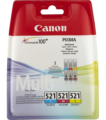 Go Inks - 3 Set Di Cartucce D'inchiostro Compatibili (21 Pezzi) Per Sostituire PGI-5 E CLI-8, Per Stampanti Canon Pixma