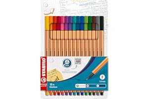 ‎STABILO STABILO - Fineliner - point 88-15er Pack - Standardfarben