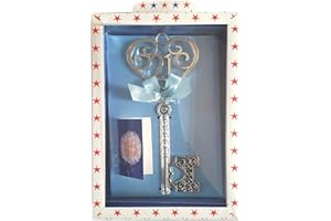 TULIP STUDIOS Boxed 21st Male Birthday Key Gift Twenty First 21 Blue Lads Key