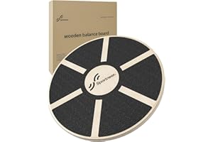 SPORTNEER Profesjonalna deska do balansowania siedzenia, ćwiczeń, siłowni, sportu, wzmocnienia wydajności (czarna)