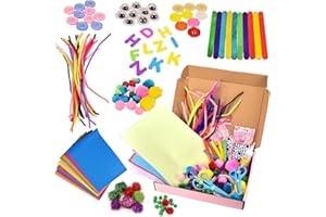 Clatoy Arts and Crafts for Kids Age 3+, DIY Craft Kits Art Set Supplies for 6 7 8 9 Year Old Boys Girls, Creative Handmade Toys for Home and Classroom, Make Your Own Gifts for Kids (Pink)