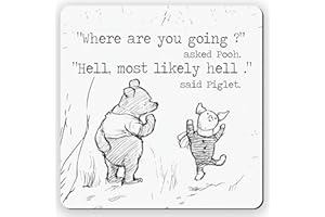 Dorothy Spring Sarcastic Where Are You Going Special Friend Pooh Gift Coaster