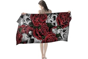 LXTOPN Serviette de Plage en Microfibre, XL 80 x 160 cm Serviette de Bain, Séchage Rapide Grandes Serviette Anti Sable pour Plage, Voyages, Natation, Piscine, Camping,Vacances