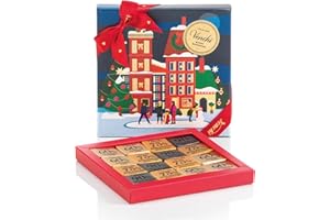 Venchi, Coffret de Noël avec 16 Mini Blend Noirs, Chocolat noir à 60%, 75% et 90%, Édition Limitée, 47 g, Sans Gluten, Sans Colorants ni Conservateurs, Vegan, Idée Cadeau de Noël