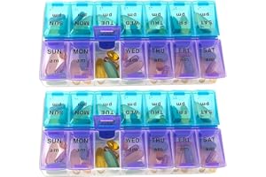 MEDca Tygodniowy organizer na tabletki, dwa razy dziennie, opakowanie 2 szt