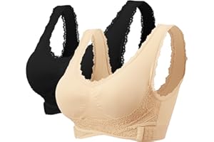 Litthing Soutien-Gorge de Sport Femmes sans Couture Soutien Gorge Confortable Dentelle Bra Push Up Yoga Brassiere