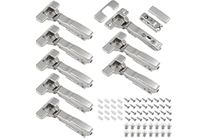 RUDIS-SPAREPARTS Scharnier Softclose passend für IKEA UTRUSTA Scharnier 110 und METOD Küche mit integr. Dämpfer Türscharnier – inkl. Anleitung für die Montage (8 Stück)