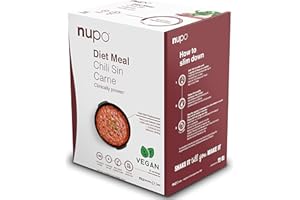 NUPO Diet Meal Chili Senza Carne – Pasto dietetico premium per la gestione del peso I Pasto sostitutivo completo per il controllo del peso I 10 porzioni I Vegano, senza glutine, senza OGM