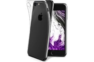 Custodia trasparente blu antiurto per iPhone SE 2022 / 2020 e