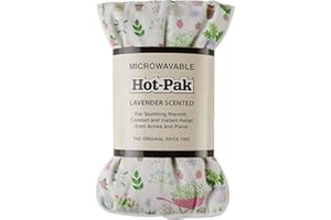 Warmies Hot-Pak Garden - Mochila pesada para microondas con aroma a lavanda francesa. Bolsa de trigo fría o caliente para una relajación fresca y un alivio cálido