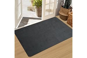 YOFTLUJU Wycieraczka do drzwi wewnętrznych, antypoślizgowa, chłonna, odporna na zabrudzenia, mata wejściowa, nadająca się do prania, niskoprofilowa wewnętrzna mata podłogowa wycieraczki do