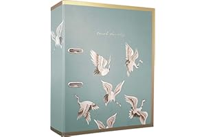 Interdruk Arch File A4 75 mm - Metallic Design - Satin Gold Birds, A4+