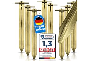TURINTO 8X Stück Bodenanker Trampolin Erdanker stabile Zelt & Tranpolin - Heringe für sicheres Camping und Outdoor-Erlebnisse -[Extra Starke Schweißnähte] Länge 30 cm Inkl. E-Boch