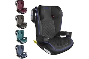 XOMAX A23 Kindersitz ISOFIX I mit Flaschenhalter I Gruppe 2/3, 15-36kg, 4-12 Jahre I mitwachsend I Bezug abnehmbar und waschbar I ECE R44/04