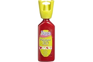 DIAM'S Peinture 3D Tous Supports, Rouge Empire nacré, 37 ml