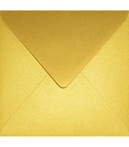 25x Quadratische Briefhüllen – 125x125 Mm, 120g Papier, Dreieckslasche – NEU