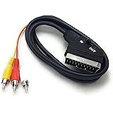 MainCore 1.5m SCART to 3 x RCA Audio Video AV Adapter Cable with input/output Switch.