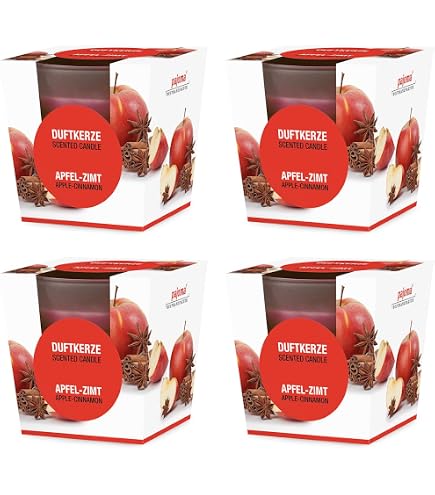Pajoma® Set Da 6 Mini Candele Profumate Alla Vaniglia - Edizione Natale - 45g L'una, 10 Ore Di Durata, In Elegante Confezione Regalo, Qualità Premium
