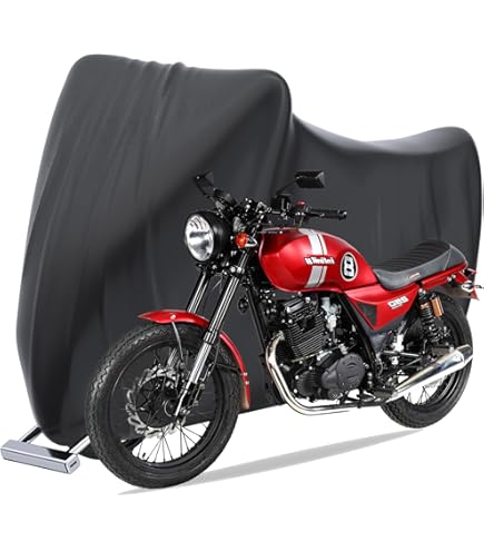 Richbrook, Super Soft, Stretchy & Strong Indoor Motorcycle Cover Compatible With Norton Motorbikes – Red