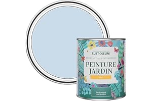 Rust-Oleum Peinture Bleue Résistante à l'humidité pour Jardins, Finition Mate - Ciel Bleu 750ml