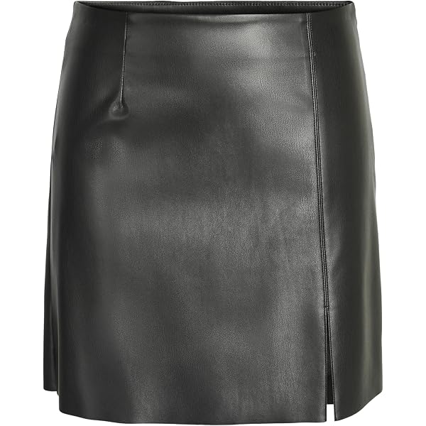 YAS Damen-Lederrock 'Yaslyma' – Schicker Statement-Rock Mit Reißverschluss