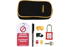Martindale LOKKIT2PLUS Domestic Electrical Lock-Out Kit – 8 Piece Set with Tags for Safe Isolation