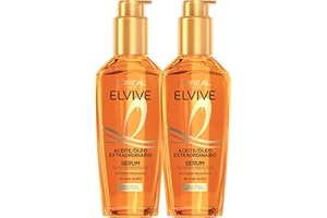 L'OREAL PARIS L'Oréal Paris Elvive Aceite Extraordinario, Tratamiento Sublimador Para El Cabello, Para Pelo/Cabelo Seco, Pack 2x 100 ml