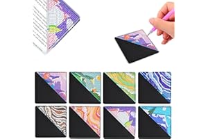 CHARYSIM Diamond Painting Landschaft Lesezeichen Berge und Meer Lesezeichen Personalisierte Kristall Bookmark Set Art Craft Kit Erwachsene Kinder Basteln Mädchen 6 7 8 9 10 11 12 Jahre Mädchen Geschenke