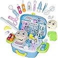 Dentist Kit Realistic Doctor Model for kids Medical Pretend Play Set with Storage Bag for Preschool Children Role Play Educational Toy Gifts for Toddlers Girls Boys Age 3 4 5 6 Years Old