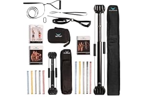 Bullworker Power Pack Isometric Exercise Equipment, Portable Strength Training at Home Gym Equipment for Back, Shoulder, Chest, Biceps, Abs, Arm, Ab Workout, Cross Training for Total Body Fitness