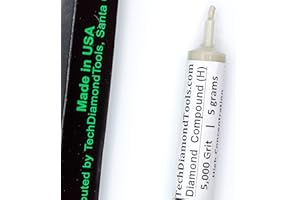 TechDiamondTools Diamantpolierpaste Polierpaste Körnung 5000 Mesh 2-3 Mikron für Spiegelglanz 5 Gramm mit hoher (H) 50% Konzentration von Damond-Pulver