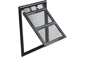 jarolift Anido Porta Basculante Gattaiola per Gatti e Cani Adatta a Porte Zanzariere con Telaio Girevole