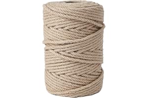 LZ.MZXU Corda Canapa, 10M x 8mm Corda di Iuta Naturale Spago Juta Corda Spago da Giardino Spago per Decorazioni Giardinaggio Artigianato Confezioni Regalo Fai da Te