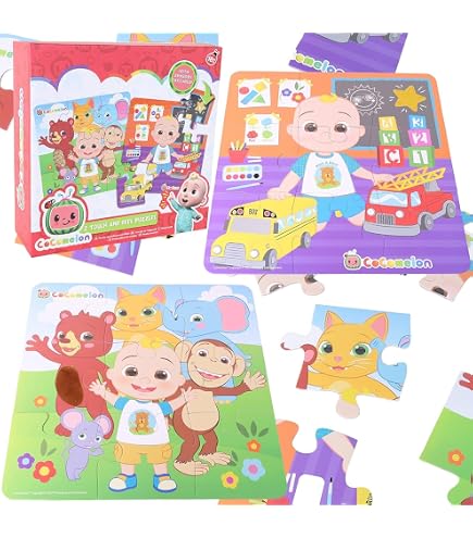Trefl - Cocomelon, Giochiamo insieme! - Puzzle 30 Tessere - Puzzle Colorati con gli Eroi delle Fiabe, Intrattenimento Creativo, Divertimento per Bambini dai 3 anni