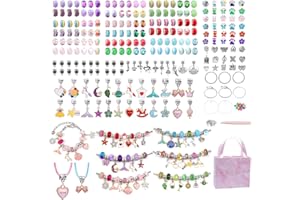 SHJOEE 288PCS Kit per Braccialetti Ragazza Kit Braccialetti Fai Da Te Bambina Crea Braccialetti Bambina Gioielli Bambina Idee Regalo Ragazza Giochi Regali Regalo Bambina 5-13 Anni Compleanno,Natale