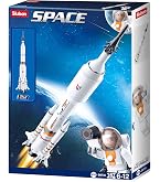 Navette Spatiale Espace Jouet, 11-en-1 STEM City Space Shuttle Kit de Construction de la Espace Fusee Baustert avec Tour de Contrôle et Figures D'astronautes pour Enfants Garçons 6-12 + Ans (855 PCS